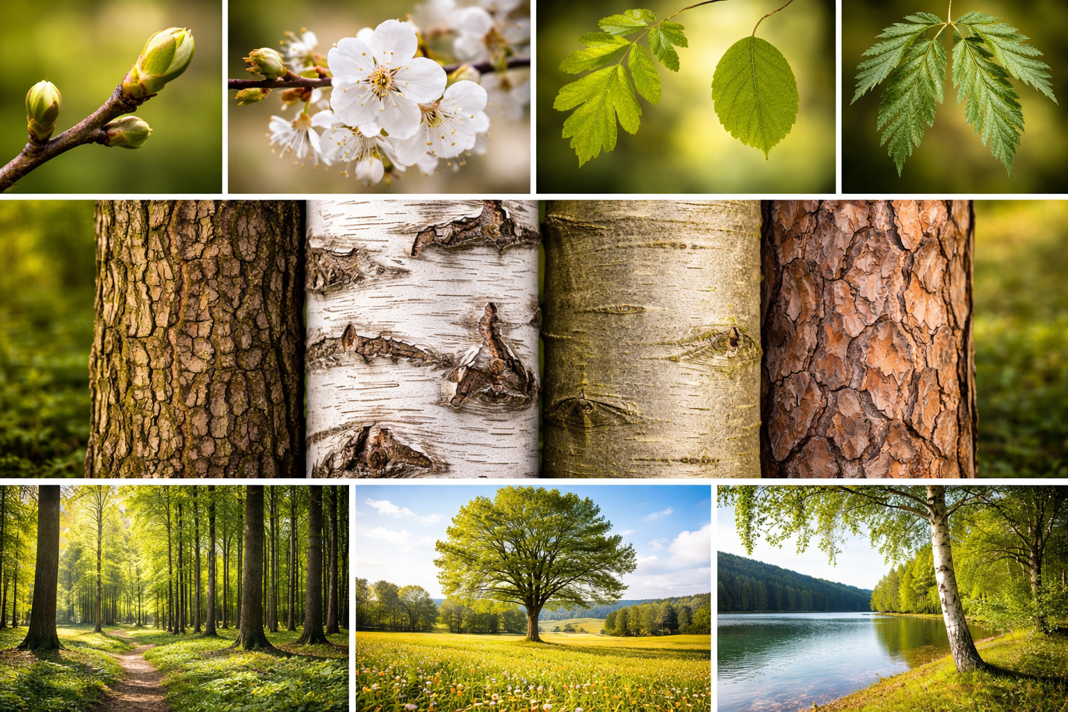 Verschiedene Merkmale zur Bestimmung von Bäumen Knospen Blätter Rinde und Standort im Überblick